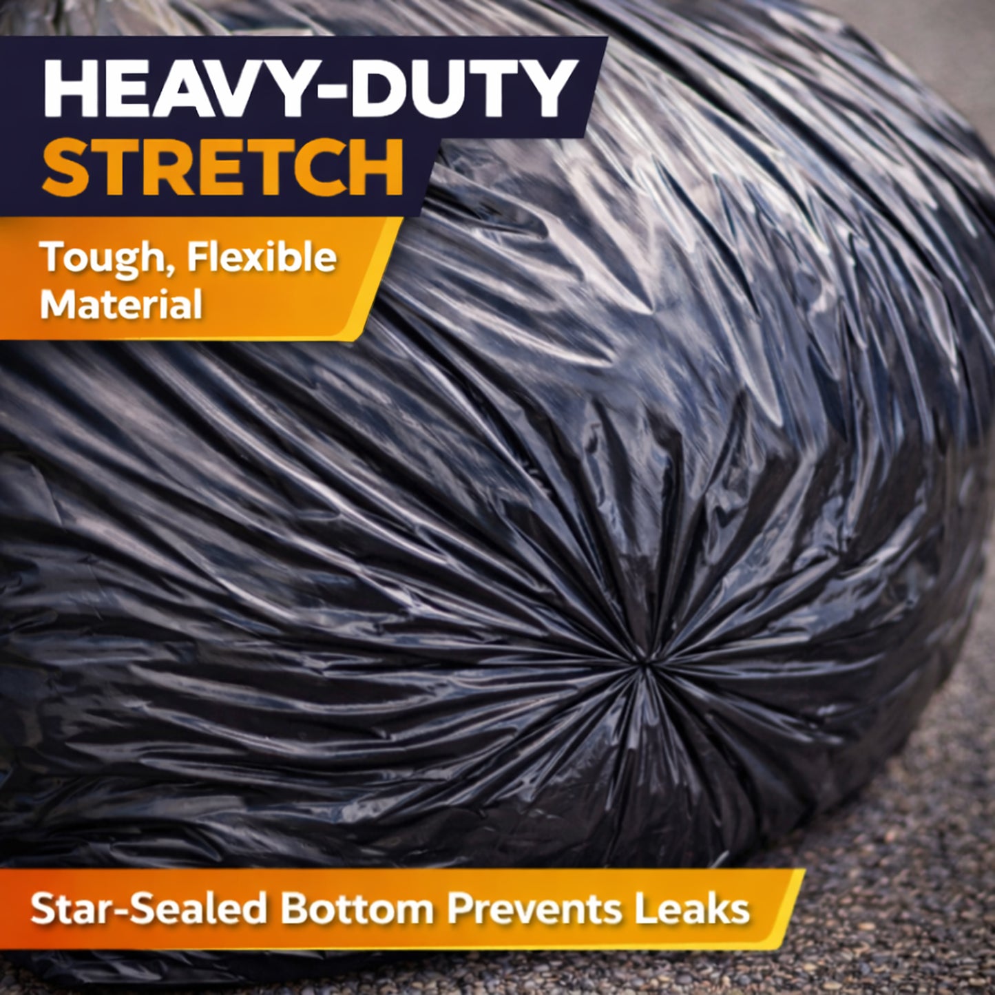 Cavero 55-60 Gallon Heavy Duty 200 Count Trash Bags | American Made Black Can Liners 17 Micron Large Tough Garbage Bags (38" x 58") Value Size, Multi-Purpose for Home, Office, Commercial, Industrial